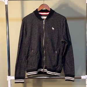 Y2K Abercrombie & Fitch Black and White Zip Up